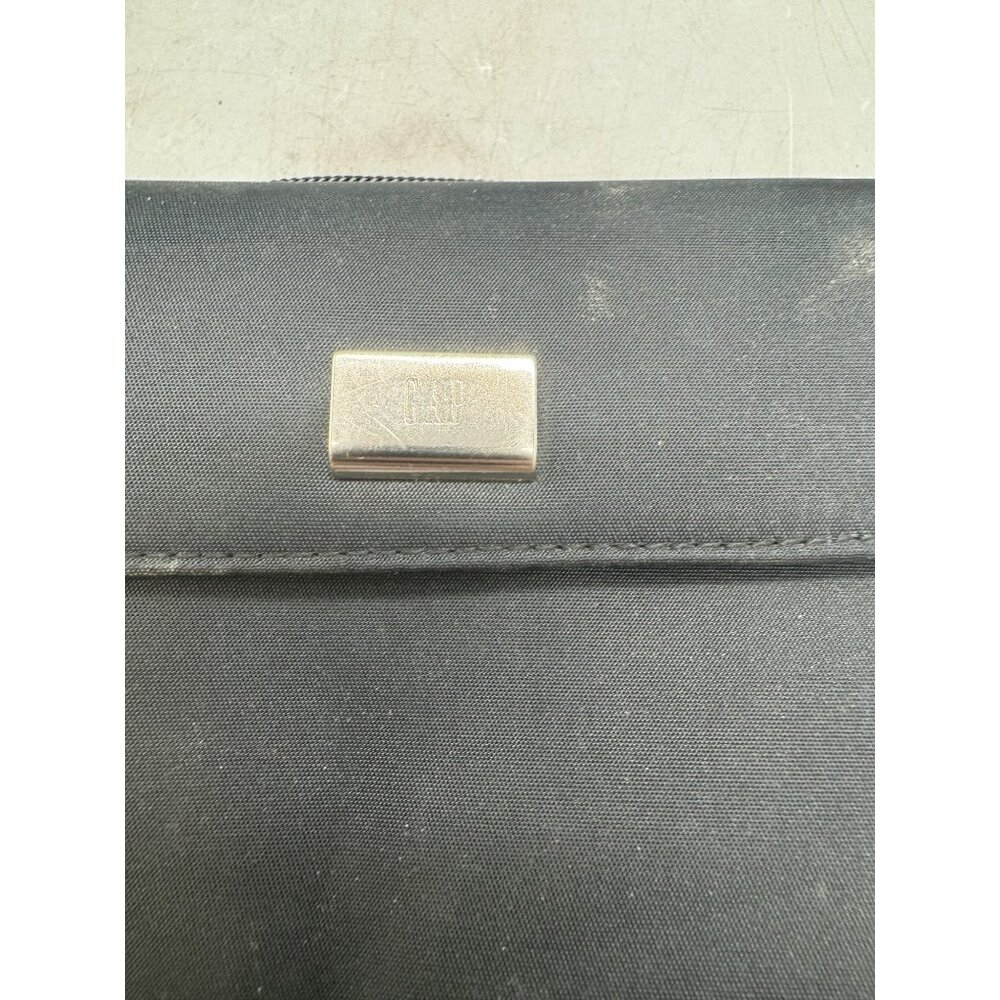 Gap Black Nylon Wallet With Snap & hook & loop Closures card holder